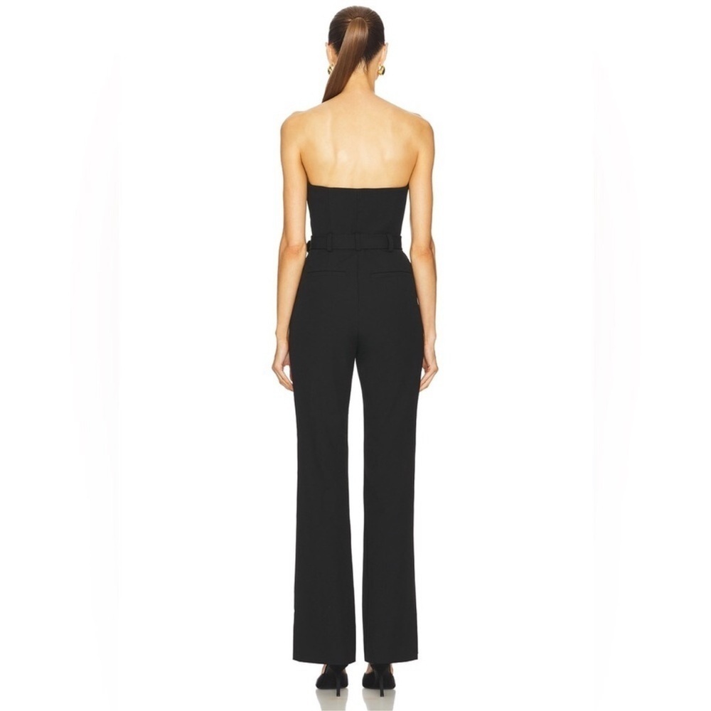 A.L.C. Kate Strapless Belted Black Wide Leg Jumpsuit Size 2 NWT - Picture 13 of 14